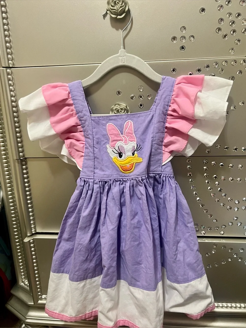 Daisy Duck Purple & Pink Girls Dress